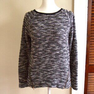 Ann Taylor Black and White Knit Sweater